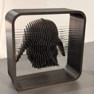 Asılı duran “Darthvader” büstü. Küçük boy